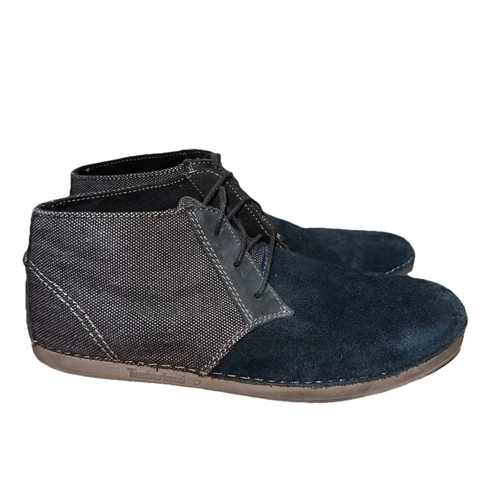 Timberland Ballard Chukka Boot Shoes Leather Two‎ Tone Blue Gray Men's 11.5